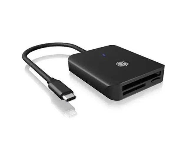 Card reader IcyBox IB-CR403-C3, USB-C 3.2 Gen 1, SD/microSD/CF (Negru)