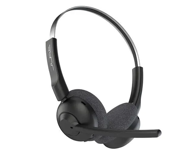 Casti Stereo JLAB Go Work Pop, Wireless, Bluetooth, Microfon (Negru)