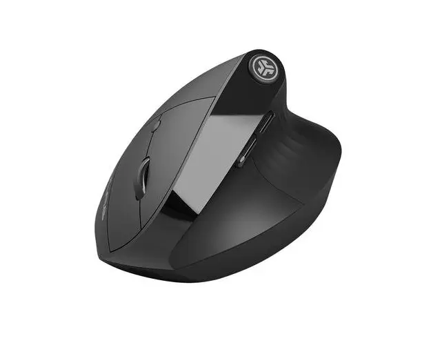 Mouse Vertical JLAB JBuds Ergonomic, Baterie reincarcabila 600 mAh, 2400 dpi, USB, Bluetooth (Negru)