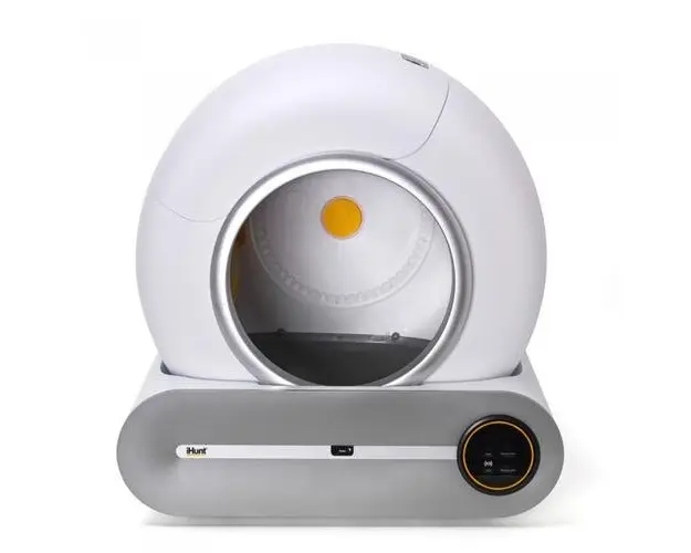 Litiera Automata iHunt Smart Cat Litter pentru pisici, 9 l, Fara mirosuri, Afisaj tactil LED (Alb)