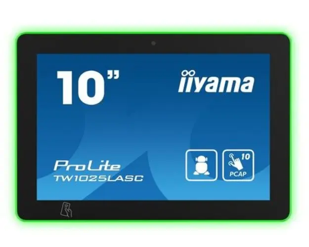 Monitor IPS LED Iiyama 10.1inch TW1025LASC-B1PNR, 1280 x 800, Touch screen, Boxe (Negru)