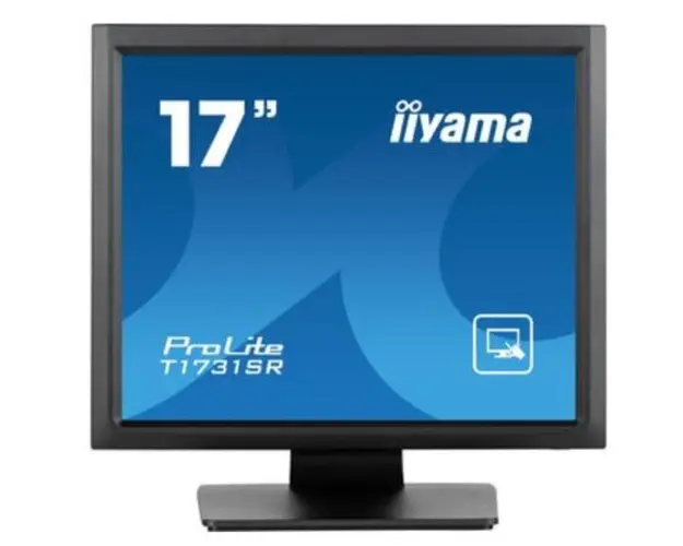 Monitor TN LED iiyama ProLite 17inch T1731SR-B1S, 1280 x 1024, VGA, HDMI, DisplayPort, Boxe, Touchscreen (Negru)