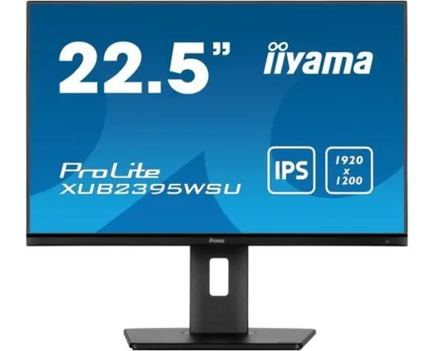 Monitor IPS LED Iiyama 22.5inch XUB2395WSU-B5, 1920 x 1200, VGA, HDMI, DisplayPort, Boxe, Pivot (Negru)
