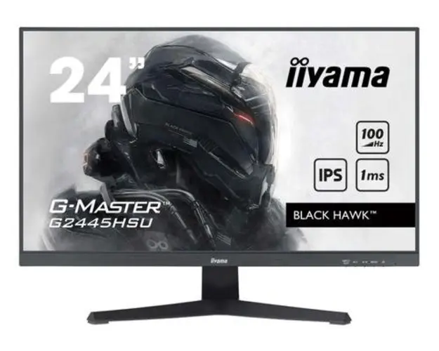 Monitor Gaming IPS LED iiyama G-Master 23.8inch G2445HSU-B2, Full HD (1920 x 1080), HDMI, DisplayPort, Boxe, 100 Hz, 1 ms (Negru)