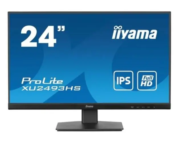 Monitor IPS LED Iiyama 23.8inch XU2493HS-B6, Full HD (1920 x 1080), HDMI, DisplayPort, Boxe, 100 Hz, 0.5 ms (Negru)
