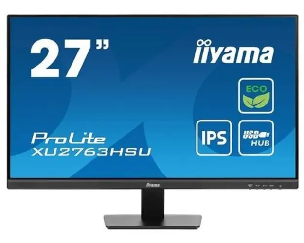 Monitor IPS LED Iiyama 27inch XU2763HSU-B1, Full HD (1920 x 1080), HDMI, DisplayPort, Boxe, 100 Hz, 3 ms (Negru)
