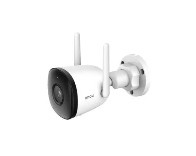 Camera supraveghere de exterior IMOU Bullet 2C IPC-F22P-0280B, 2MP, IR 30 m, 2.8 mm, detectie umana, slot card, microfon, IP WiFi, kit montare (Alb)