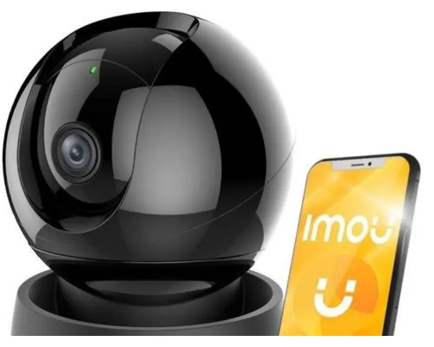 Camera supraveghere interior IMOU Rex 2D IPC-GK2DP-5C0W, IP PT, Wi-Fi, Active Deterrence, 5MP, 3.6 mm, IR 10 m, microfon, difuzor, slot card (Negru)