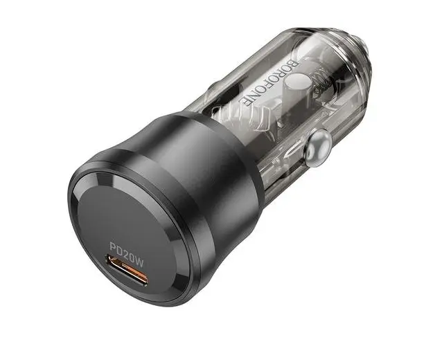 Incarcator Auto Borofone BZ24 Clever, 20W, 3A, 1 x USB-C, Negru
