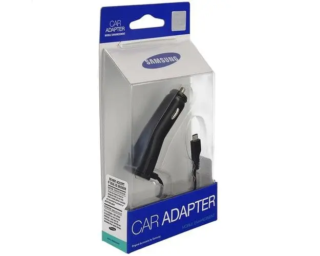 Incarcator Auto cu Fir microUSB Samsung, 3.5W, 0.7A, Negru ACADU10CBECSTD