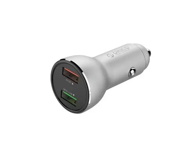 Incarcator auto Orico UPF-Q2,2xUSB (Gri)