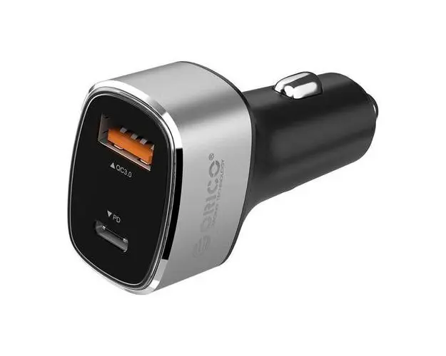 Incarcator auto Orico UPL-2U, QC 3.0, 2xUSB (Gri)