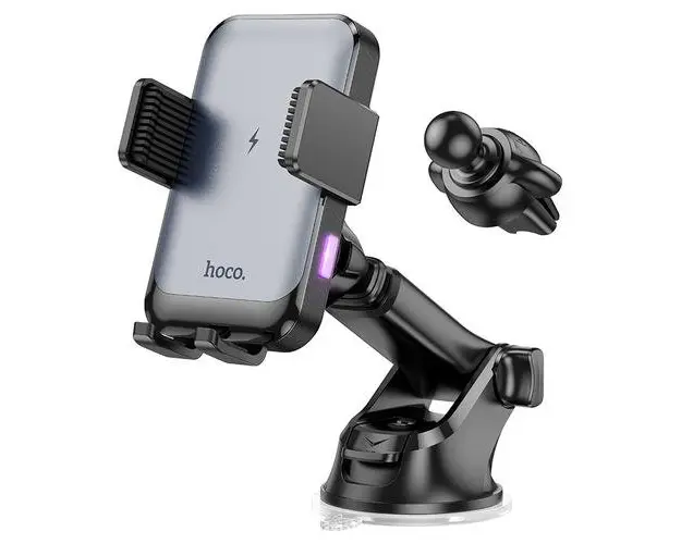 Incarcator Auto Wireless HOCO HW9, 15W, 1.67A, Negru