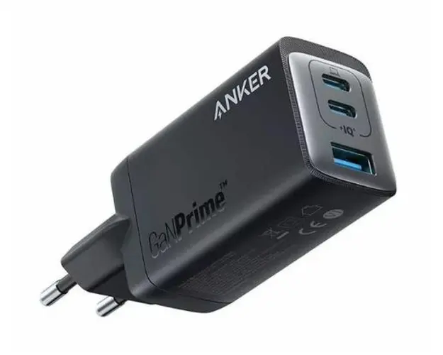 Incarcator retea Anker 735 GaNPrime III 65W, PPS 3, USB-C, USB-A, PowerIQ 3.0, GaN II (Negru)
