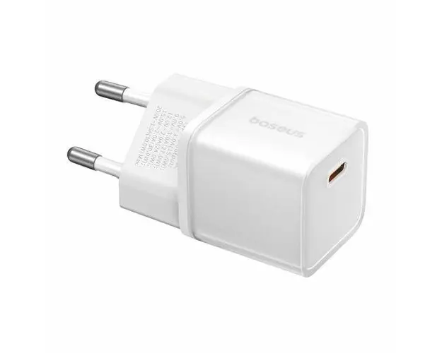 Incarcator Retea Baseus GaN5S P10162503213-00, 20 W, 3A, 1 x USB-C (Alb)