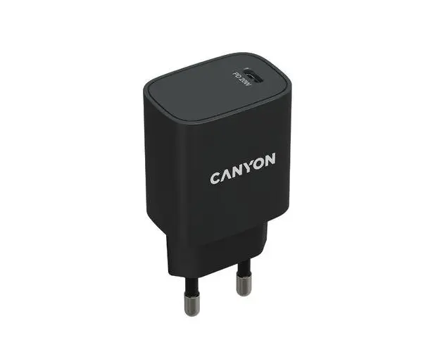 Incarcator retea Canyon CNE-CHA20B02, USB Type-C, 20W (Negru)
