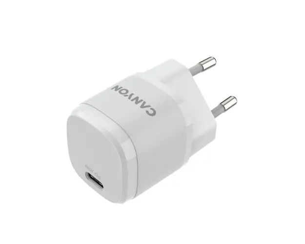 Incarcator retea Canyon H-20-05, 1x USB-C, 20W (Alb)
