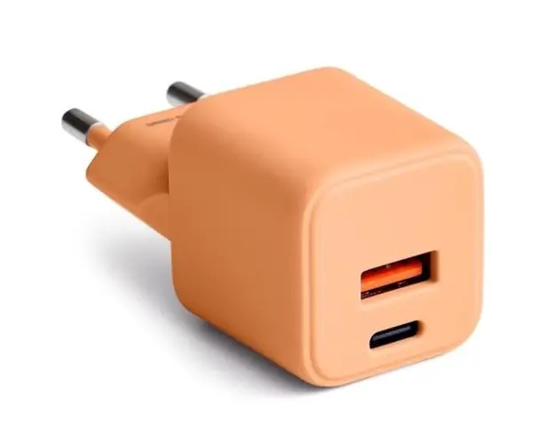 Incarcator Retea Colorum CLS30-AC-14, 30W, 3A, 1 x USB-A - 1 x USB-C (Portocaliu)