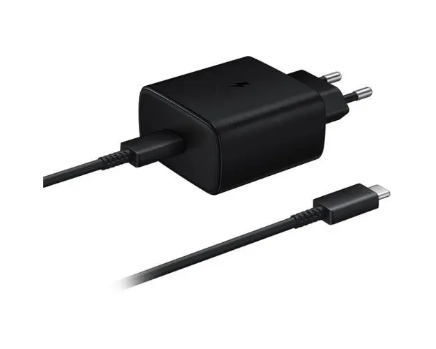 Incarcator Retea cu Cablu USB-C Samsung EP-TA845 + DW767JBE, 45W, 4.05A, 1 x USB-C, GP-PTU020SOFBQ, Bulk (Negru)