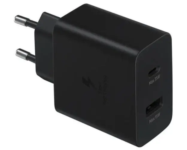 Incarcator Retea Samsung Common Power Adapter Duo EP-TA220NBEGEU, 35 W, USB-A / USC Type-C (Negru)