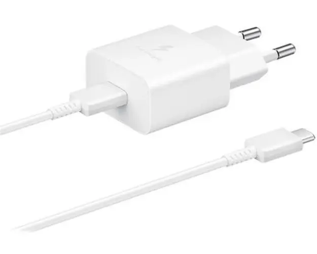Incarcator Retea Samsung EP-T1510XWEGEU, Quick Charge, USB Tip-C, Cablu 1m, 15W (Alb)