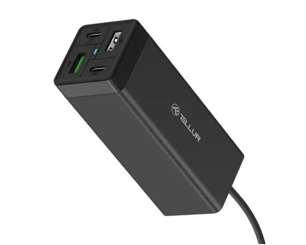 Incarcator Tellur PDHC2, 65W (Negru)