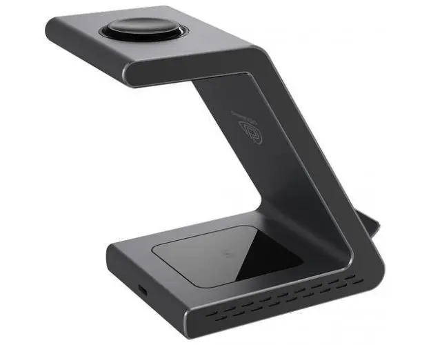 Incarcator Wireless Prestigio ReVolt A9, Wireless Qi, 3in1, 18W (Gri)