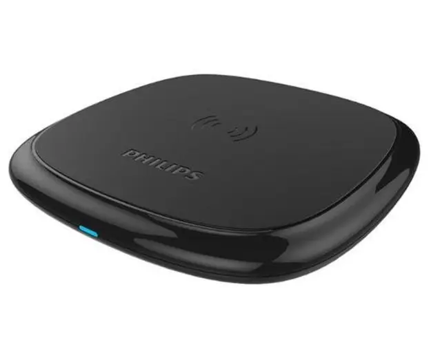 Incarcator Wireless Philips DLP9210, 10W, Qi (Negru)