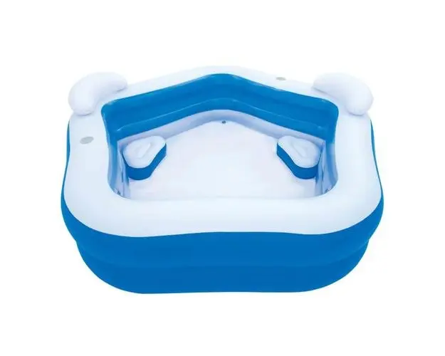 Piscina gonflabila pentru copii BESTWAY Family Fun, 213x206x69 cm, 575 L (Albastru/Alb)