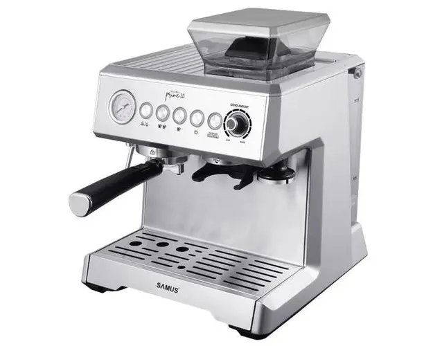 Espressor Samus INTENSE PRIME 20, 1350 W, 20 Bari, 2.3 L, Rasnita incorporata (Argintiu)