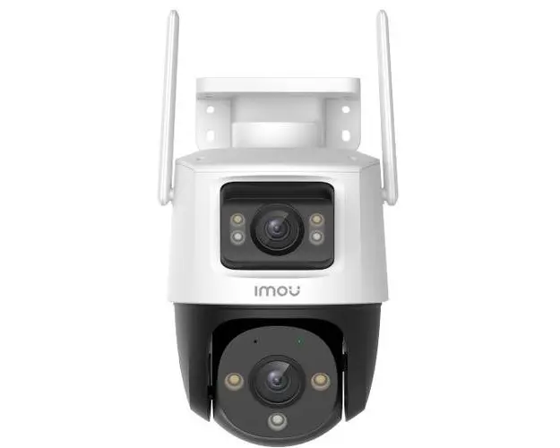 Camera supraveghere video IMOU IPC-S7XP-10M0WED-0360B, 5+5 MP, Lentila duala, Microfon, Difuzor, Sirena, IP66 (Alb)