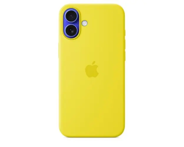 Husa Protectie Spate Apple MYYG3ZM/A pentru iPhone 16 Plus, Silicone Case cu MagSafe (Galben)