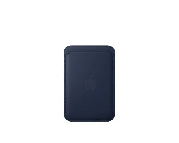 Portofel Apple FineWoven MA6X4ZM/A pentru iPhone, cu MagSafe (Albastru inchis)
