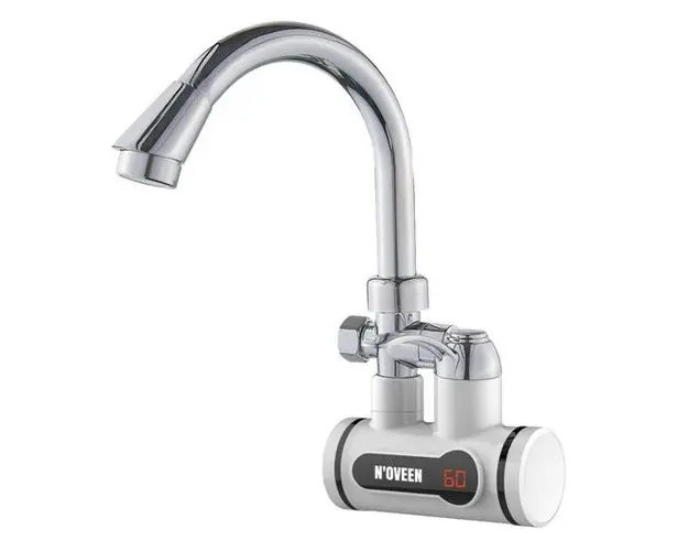 Robinet electric Noveen IWH370, pentru incalzit apa, 3600 W, montare pe perete (Alb)