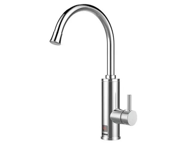 Robinet electric Noveen IWH850 Inox, pentru incalzit apa, 3600 W, montare pe perete (Alb)