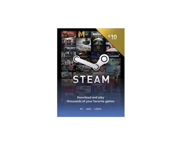 Valve STEAM WALLET 10 EURO (CD KEY)