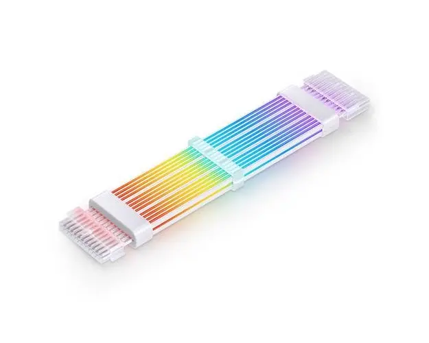 Cablu date Jonsbo PC Light Cable ZUAD-1563, 24-Pin, iluminare ARGB (Alb)