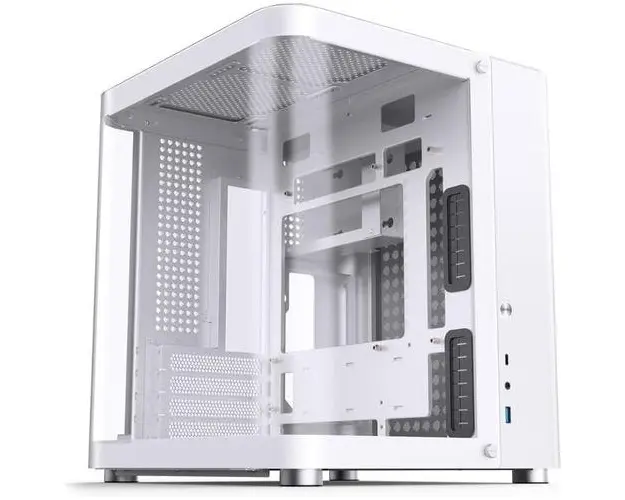 Carcasa Jonsbo TK-1 2.0, Mini Tower, Fara sursa, ITX, mATX (Alb)