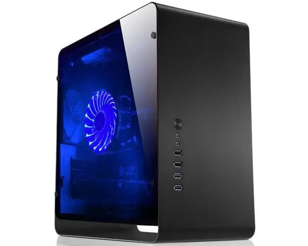 Carcasa Jonsbo UMX3 Window, Mini Tower, Fara sursa, mATX, mITX (Negru)