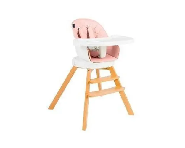 Scaun de masa 3 in 1 Juju Eat&Twist (Alb/Roz)