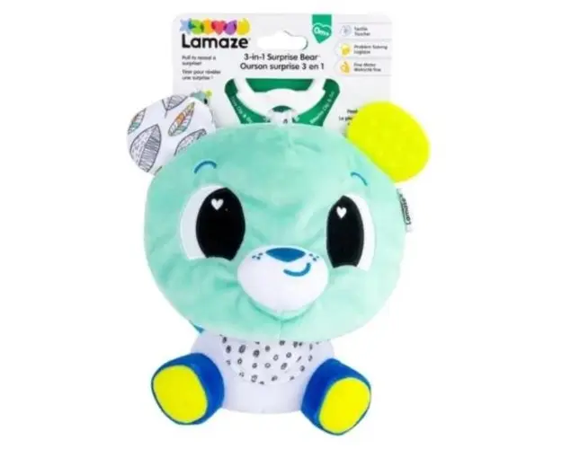 Jucarie Lamaze 3 in 1 - Ursulet, de agatat