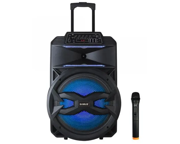 Boxa portabila Samus KARAOKE 15, 55 W, Bluetooth, Radio FM (Negru)