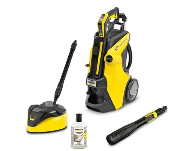 Aparat de spalat cu presiune Karcher K 7 SMART CONTROL HOME, 600 L/h, 180 Bari, 3000 W (Negru/Galben)
