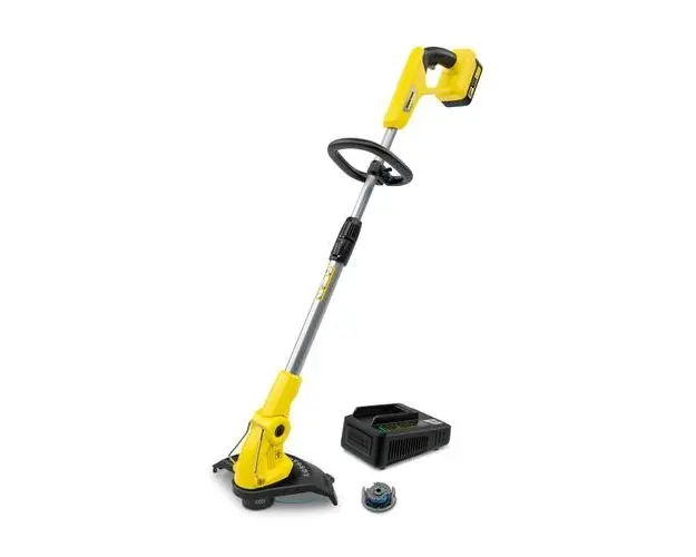Trimmer electric pentru iarba/gazon Karcher LTR 18-30 Battery, 18 V, Diametru taiere 30 cm, 7800 rpm + 1x Acumulator 18 V 2.5 Ah si Incarcator (Negru/Galben)