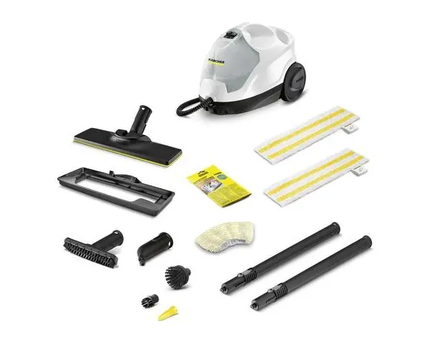 Aparat de curatat cu aburi Karcher Steam Cleaner SC 4 EasyFix Plus 1.512-640.0, 2000 W, 3.5 bari, Rezervor 0.8 l (Alb/Negru)
