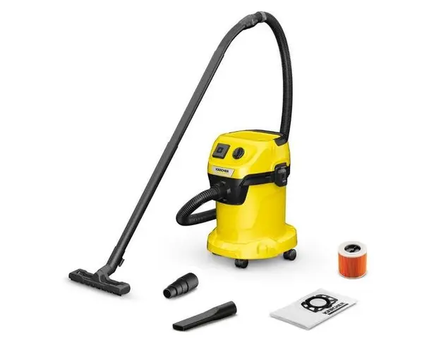 Aspirator umed uscat Karcher WD 3 P V-17/4/20 1.628-171.0, 1000 W, 17 L (Negru/Galben)
