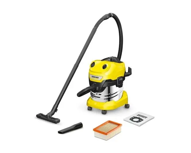Aspirator umed/uscat Karcher WD 4 S V-20/5/22, 1000 W (Gri/Galben)