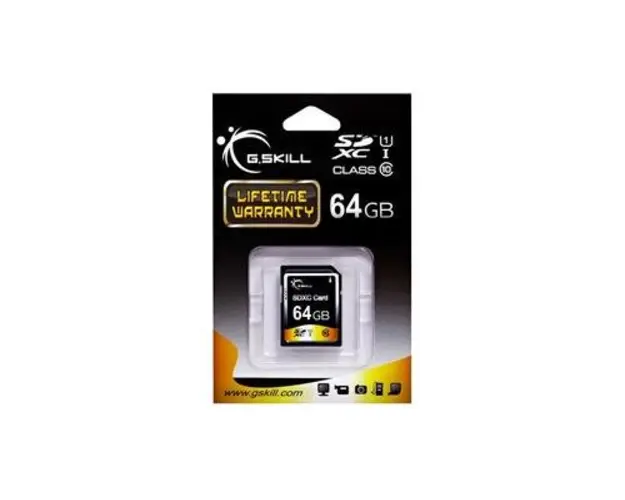 Card de memorie G.SKILL, 64GB, SDXC, Clasa 10, UHS-I U1