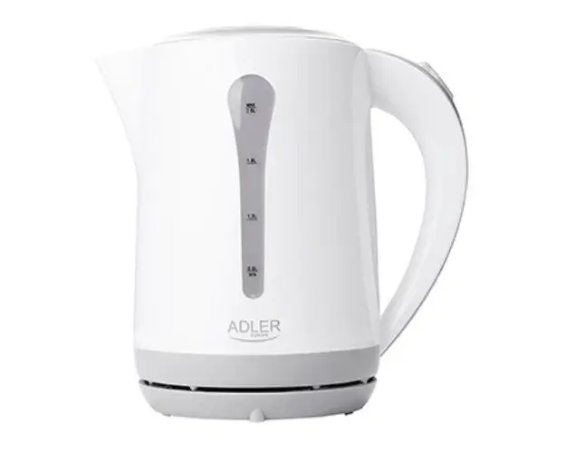 Fierbator de apa Adler AD 1244, 2000 W, 2.5 L (Alb/Gri)
