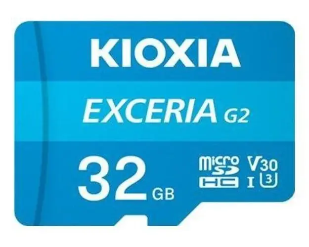 Card de memorie Kioxia Exceria G2, 32GB, microSDHC, UHS-I U3, V30, Clasa 10, Adaptor SD inclus
